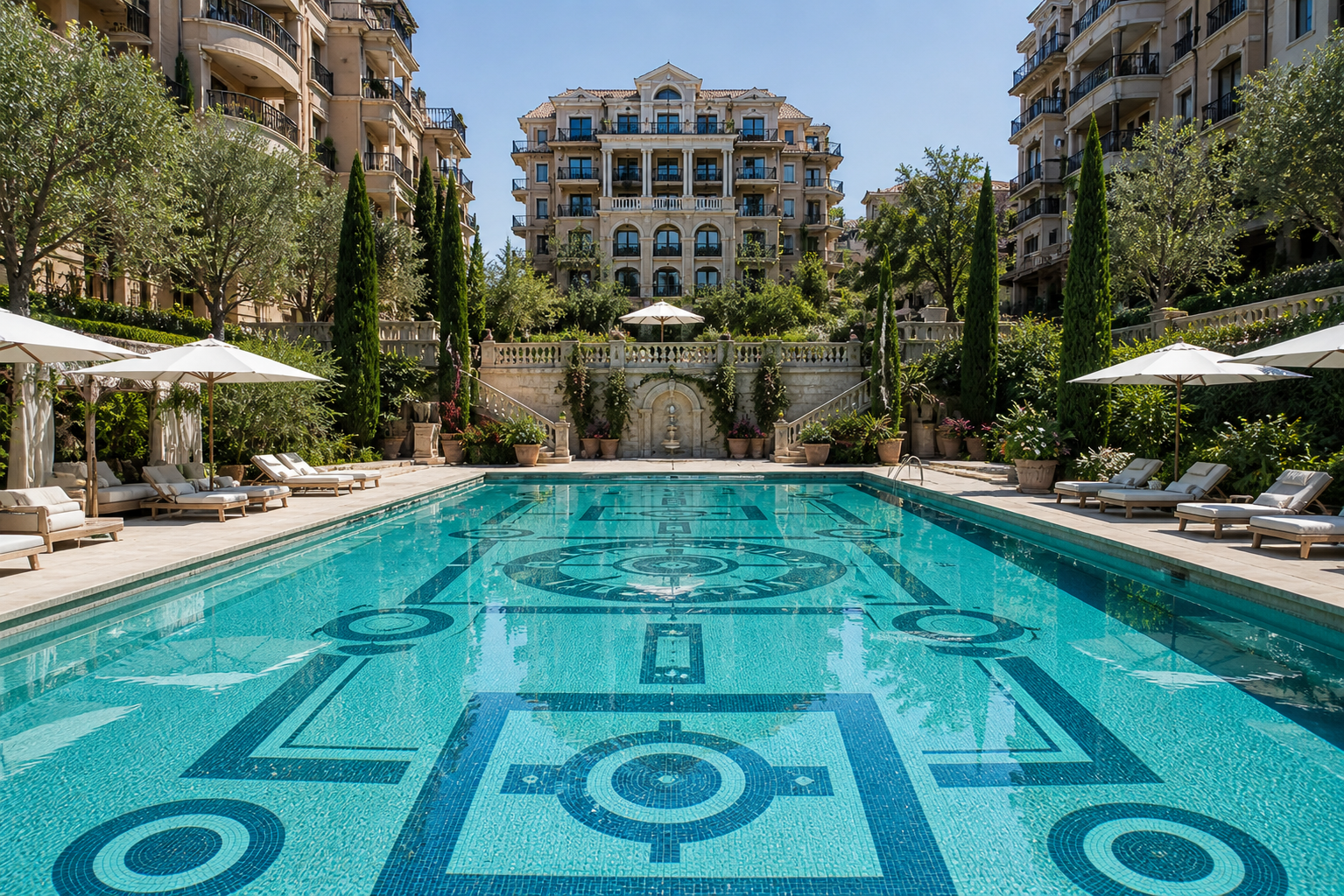 Piscina comunitaria exclusiva — Bassform