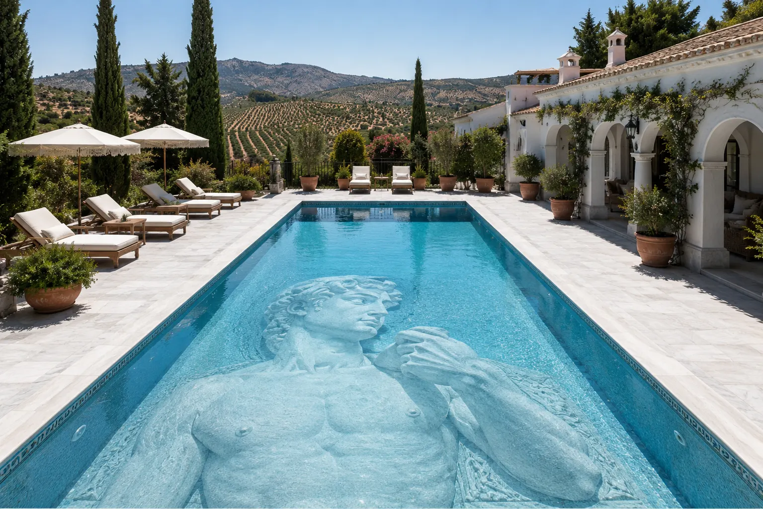 bespoke pool design, pool design for private residences, infinity pool design